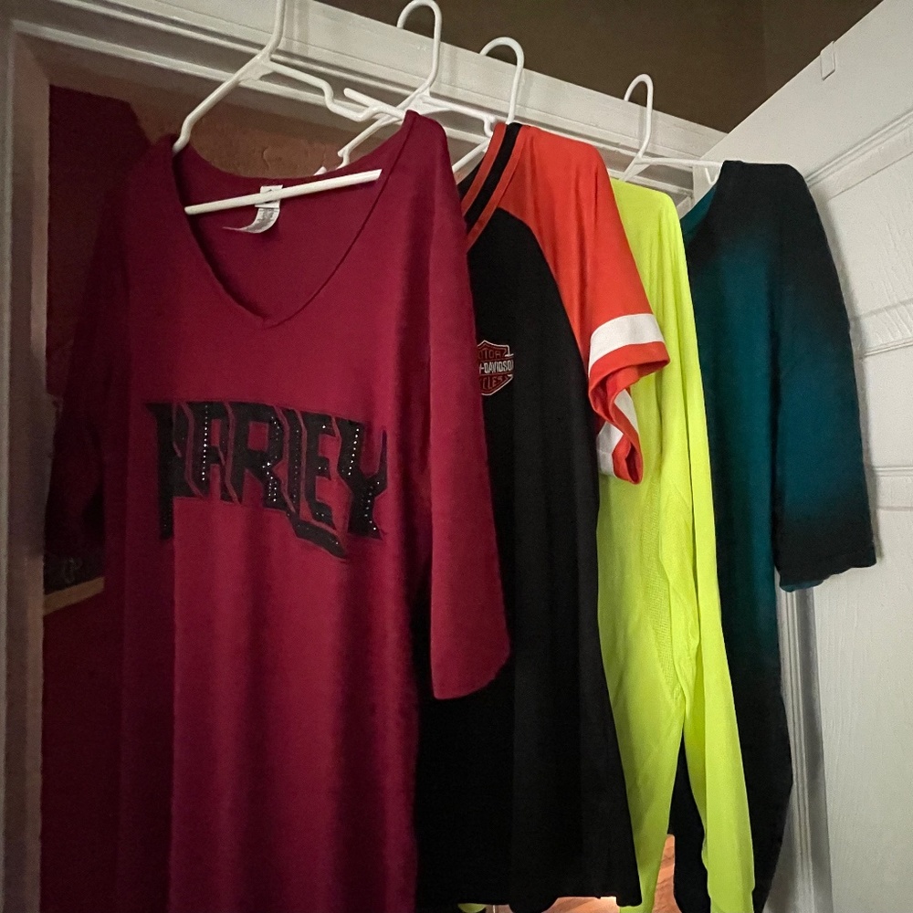 Harley-Davidson Shirt Bundle (4), XL and 2X